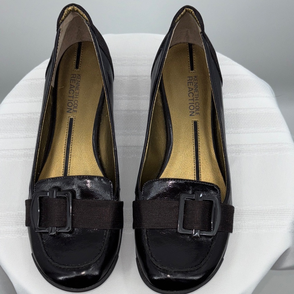 Kenneth Cole  Reaction Aces Wild Loafers Dark Brown Size 7.5 Slip-on Dress Shoes